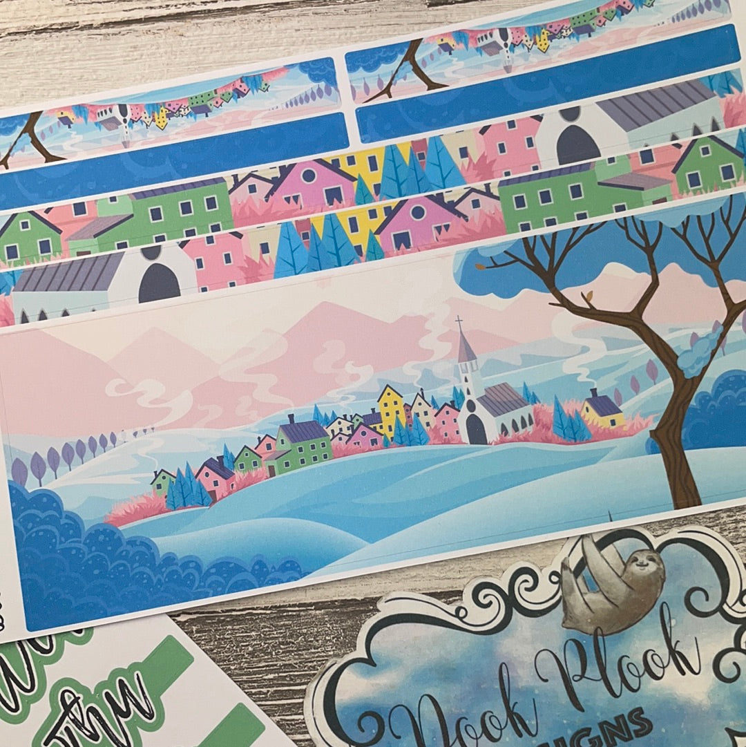 Winter Town Monthly Passion Planner Kit (DPD-M018)