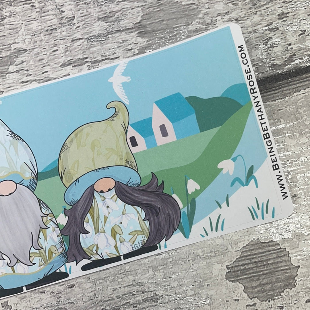 Snowdrop Gonk Scene Sticker (DPD2866)