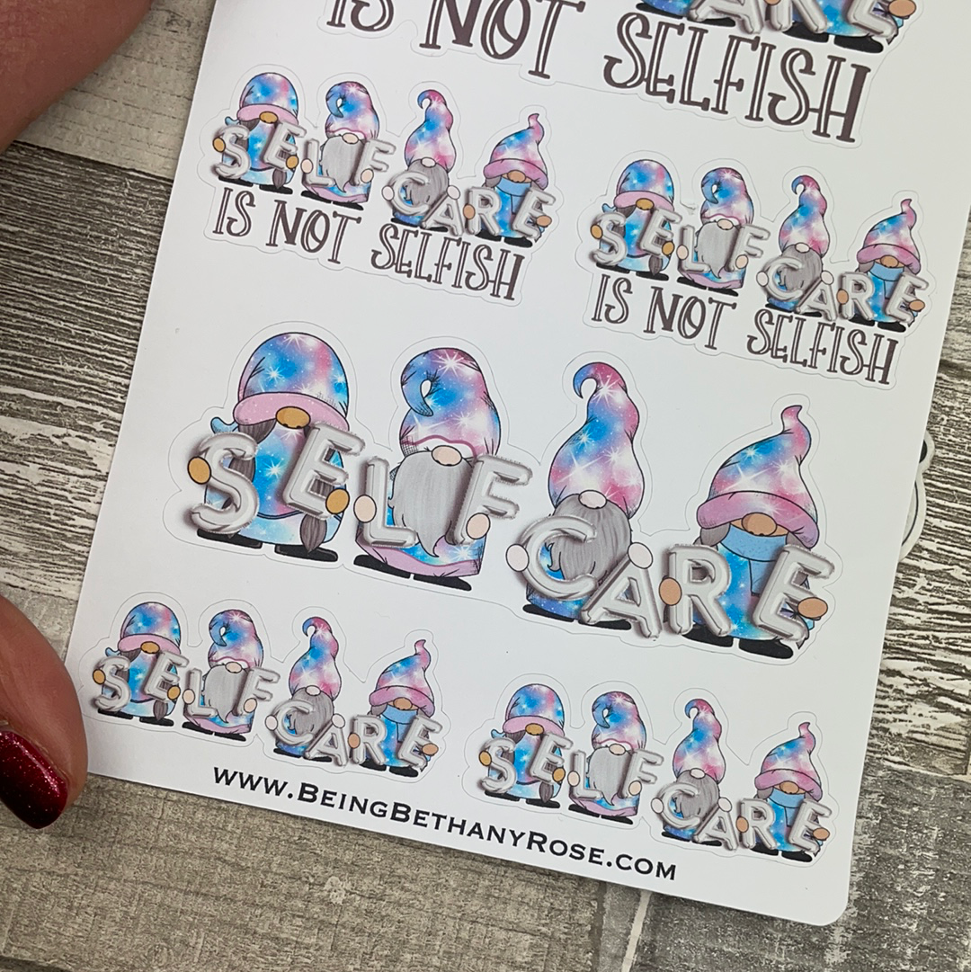 Self care is not selfish Gonk Stickers (DPD2092)