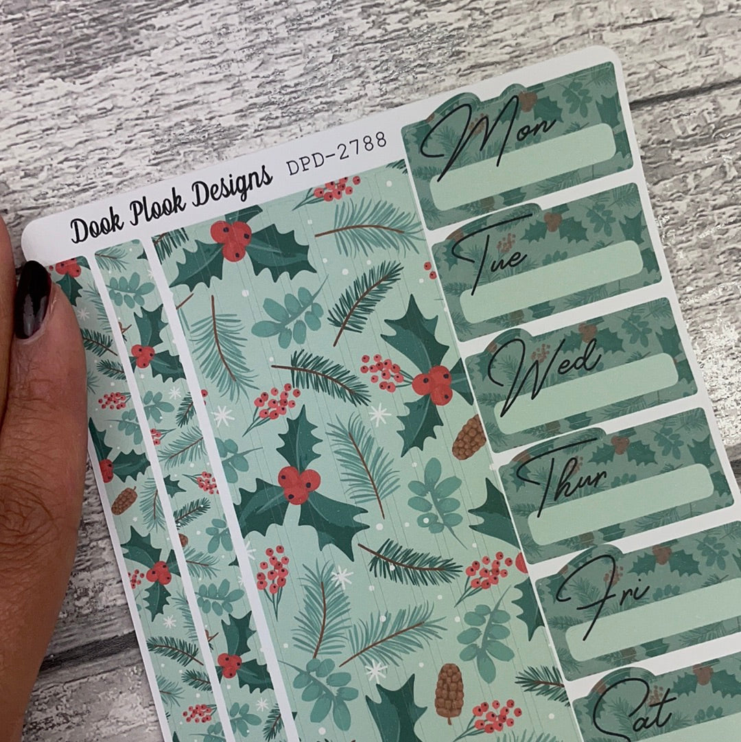 Holly - One sheet week planner stickers (DPD2776)