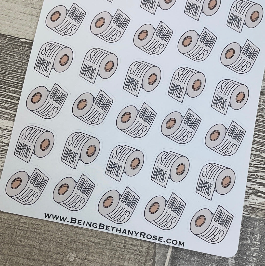 Shit happens / happened stickers (DPD2272)