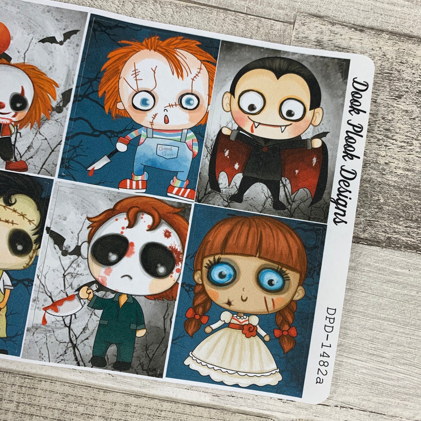 Horror full box stickers for Erin Condren (DPD1482)