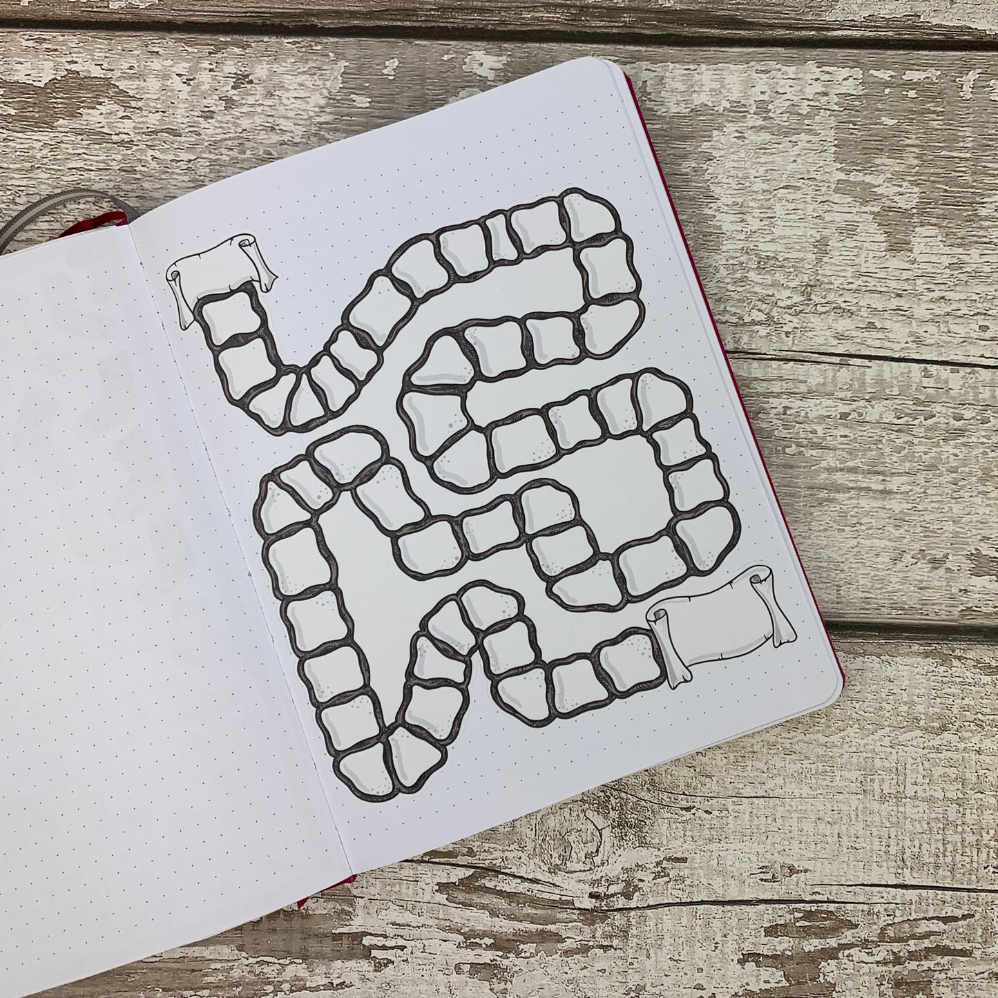 Path Bullet Journal Style Tracker sticker (DPD008)