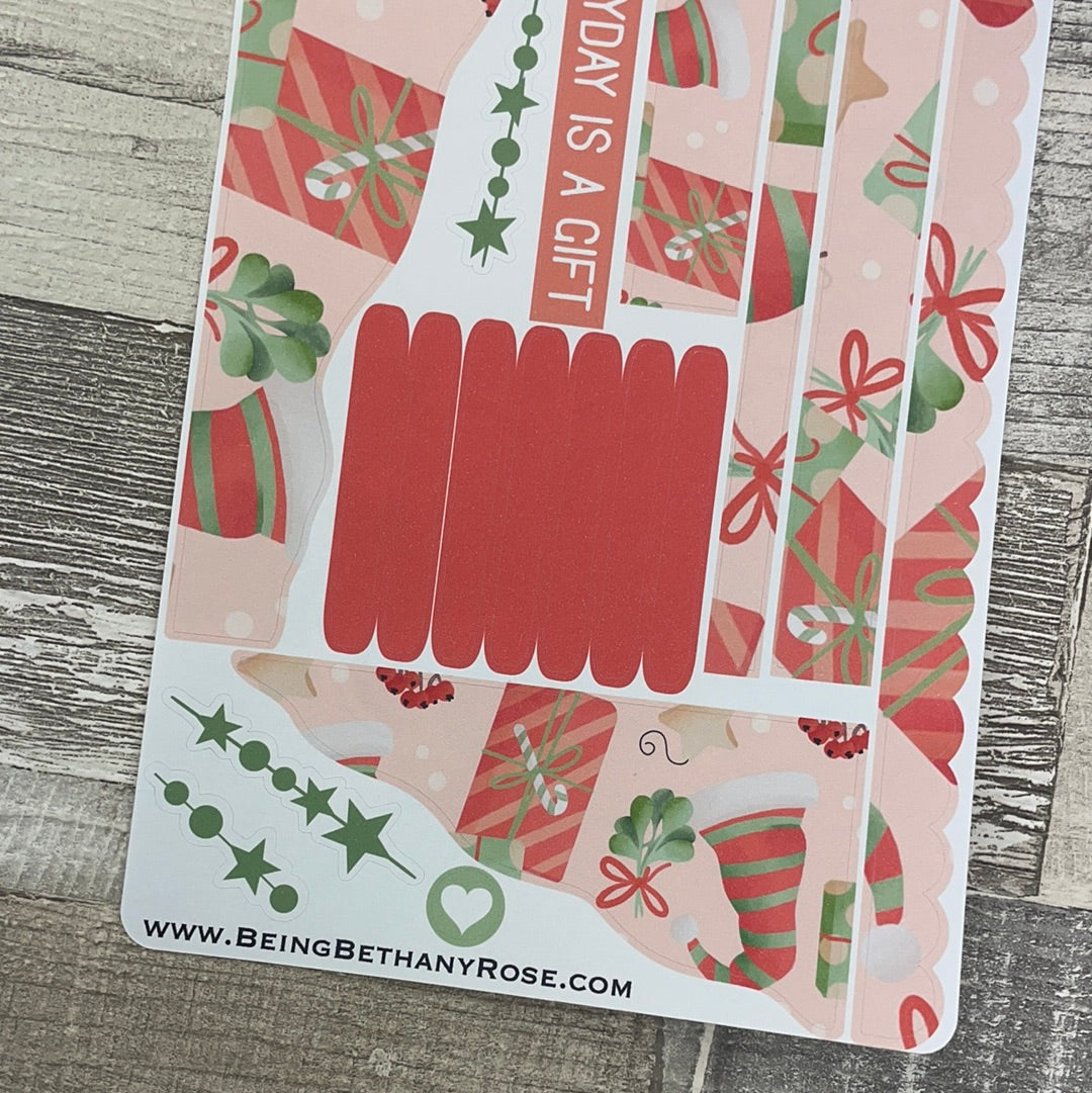 (0602) Passion Planner Daily Wave stickers - presents