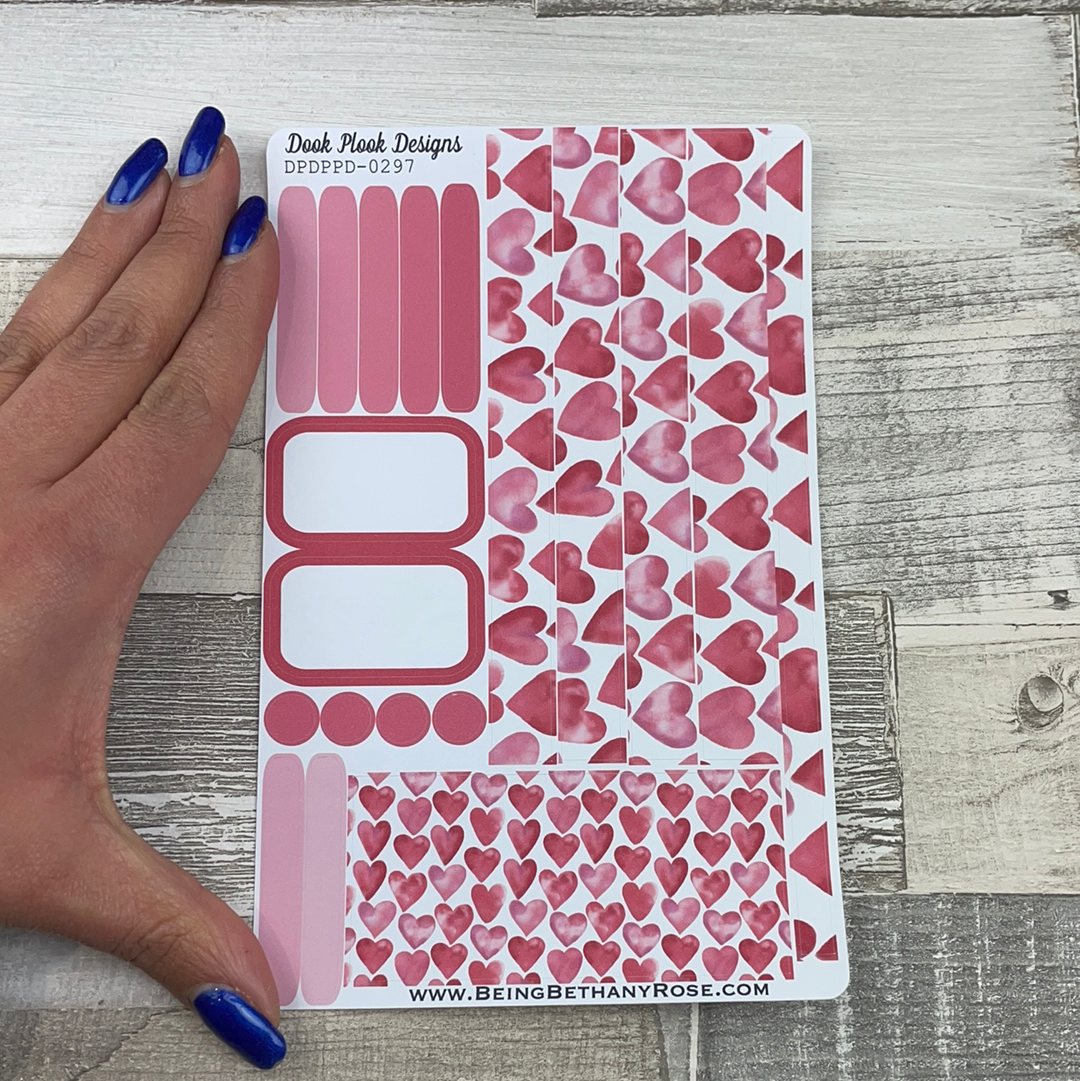 (0297) Passion Planner Daily stickers - Hearts