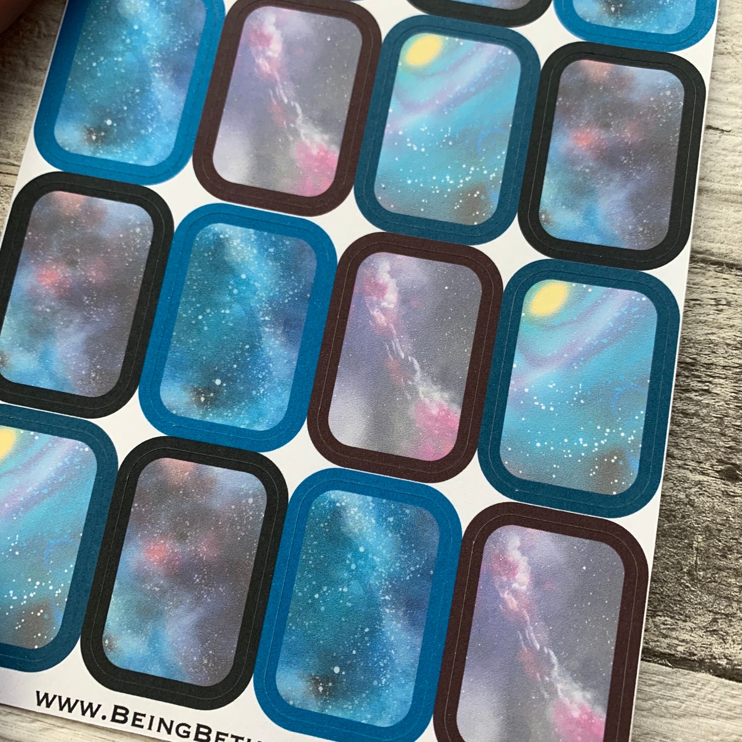 Galaxy half box stickers (DPD1602)