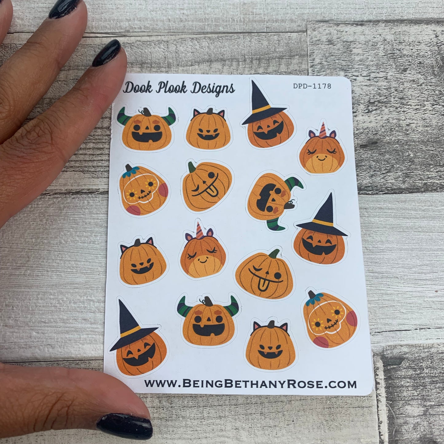 Funny pumpkin stickers (DPD1178)