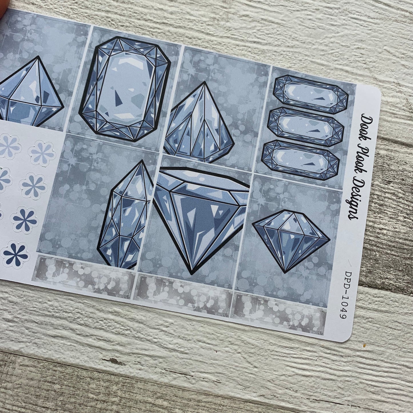 Diamond stickers (week pack) for Erin Condren Vertical (DPD1050)