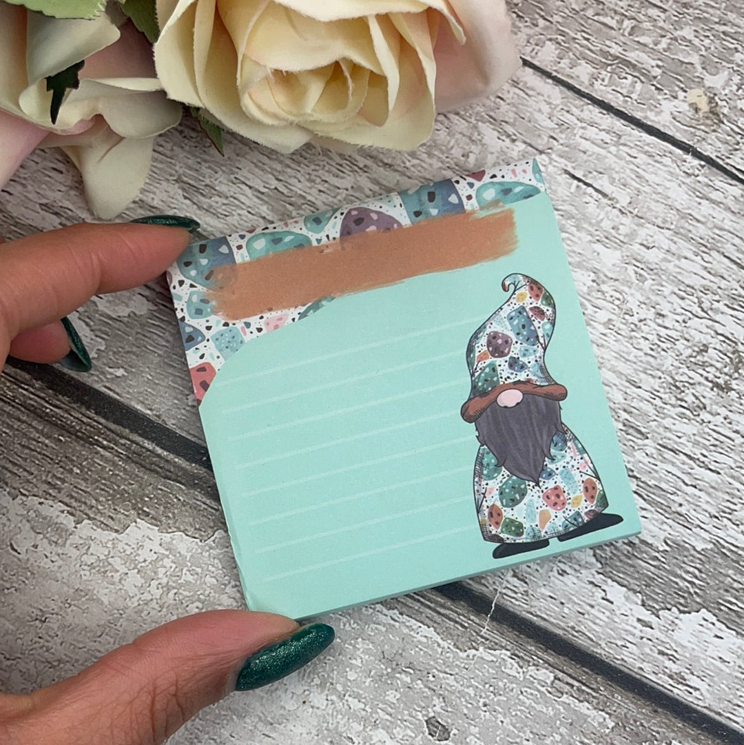Small Memo Note Pad - Basil Terrazzo
