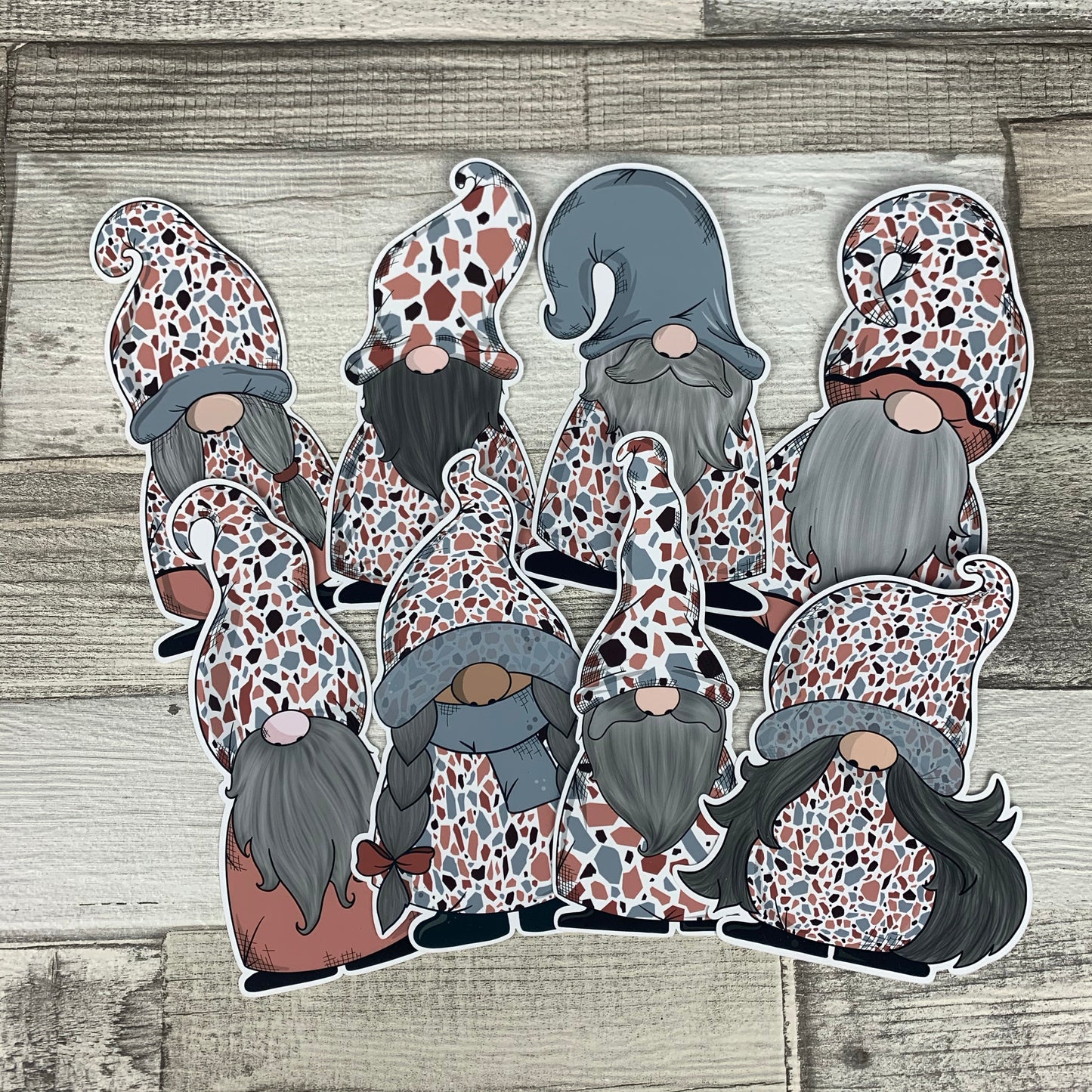 Terrazzo Gonk Diecut (Basil)