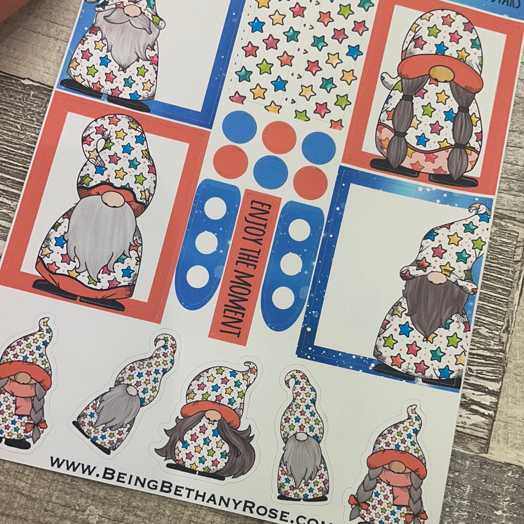 Colourful Stars Gonk functional stickers (DPD2179)