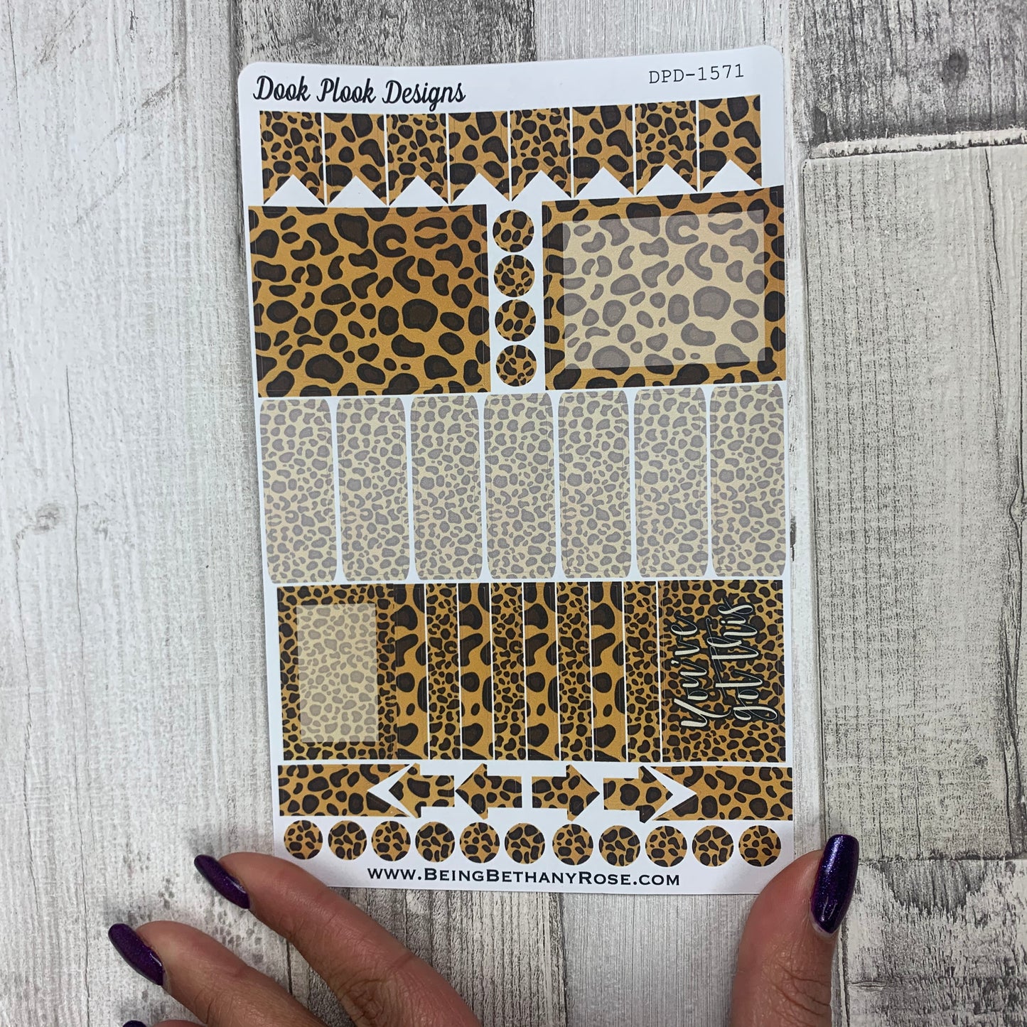Leopard functional stickers (DPD1571)