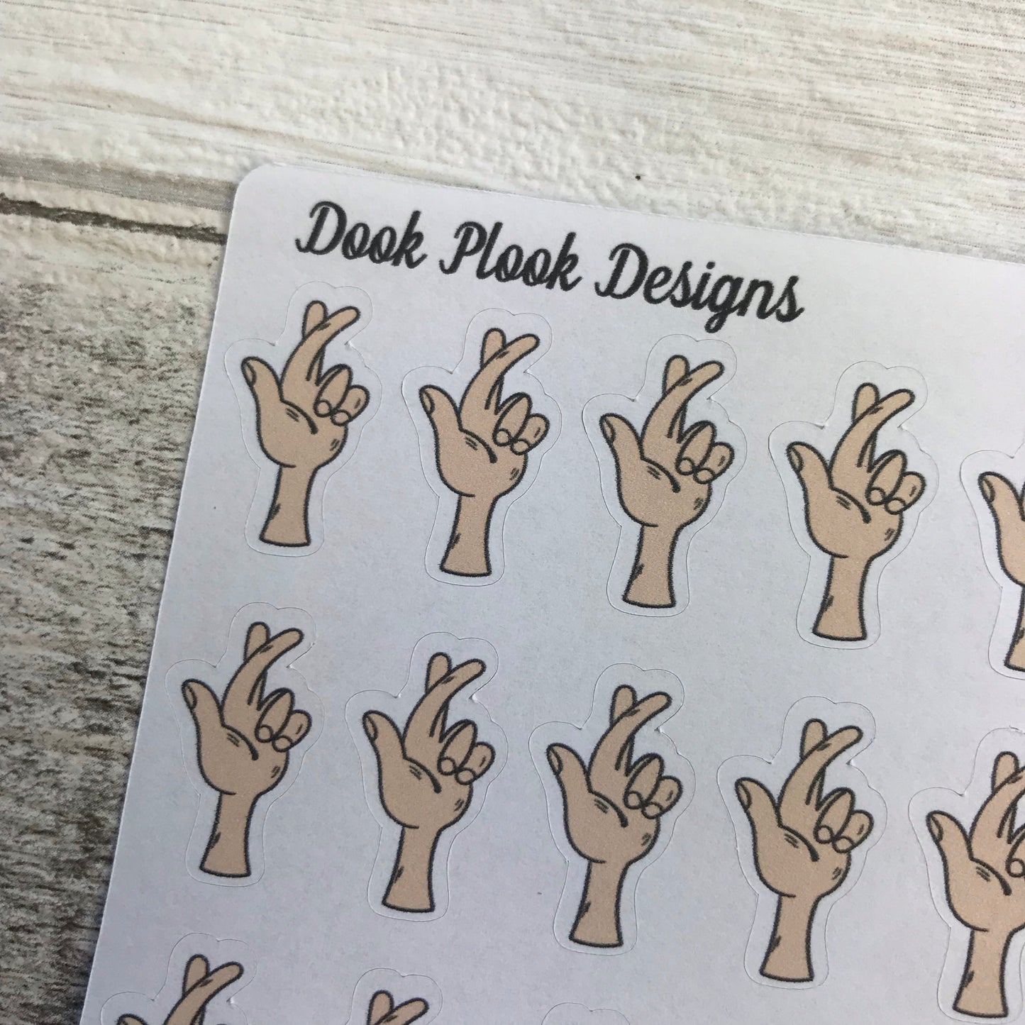 Fingers crossed / lucky stickers (DPD1003)