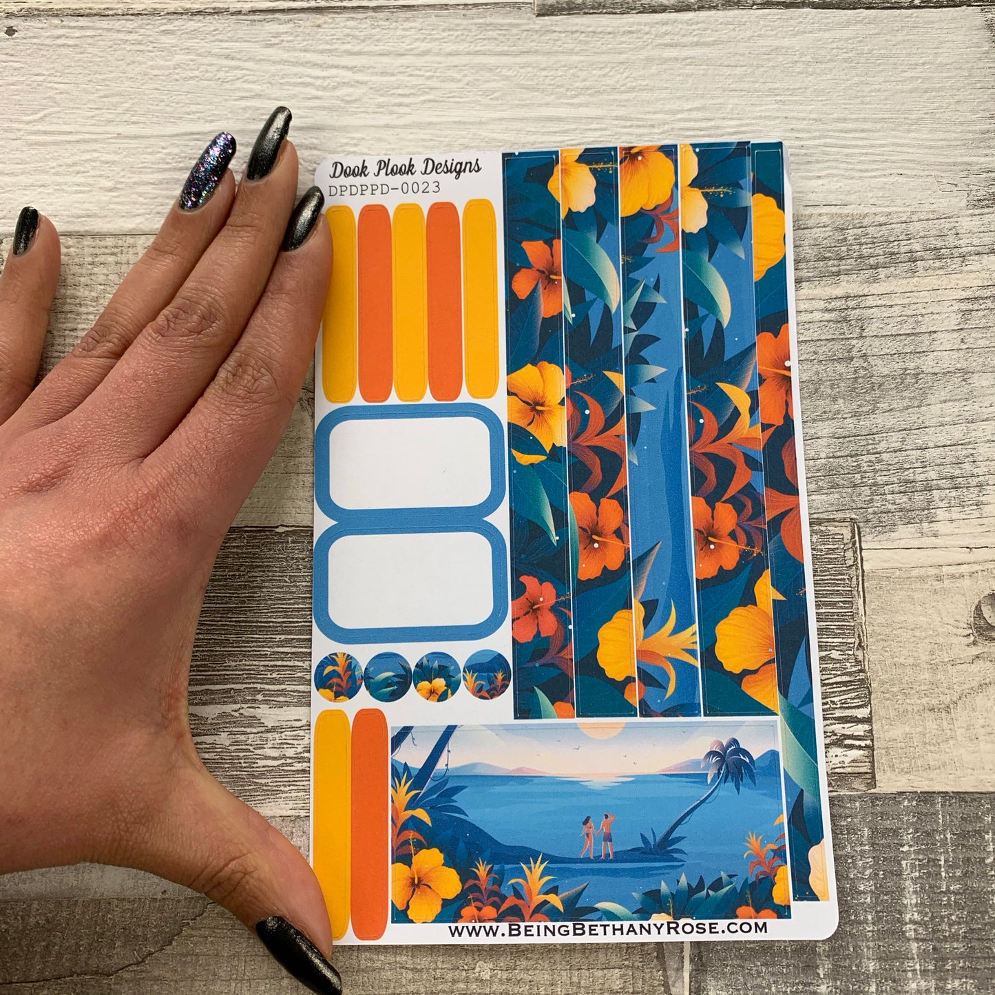 (0023) Passion Planner Daily stickers - Tropic Paradise