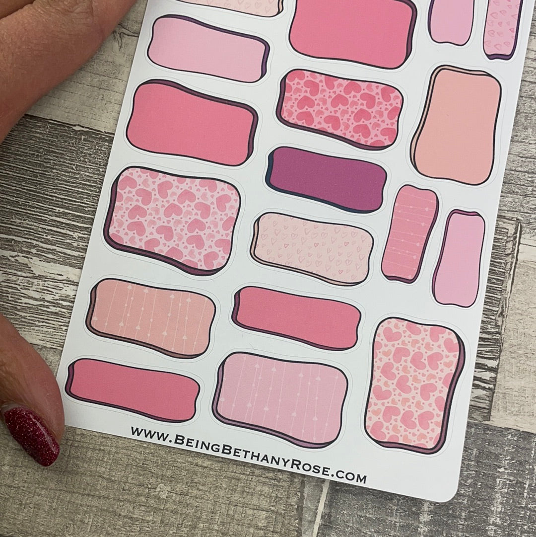 Juliet Valentines Hand drawn box stickers (DPD2443)