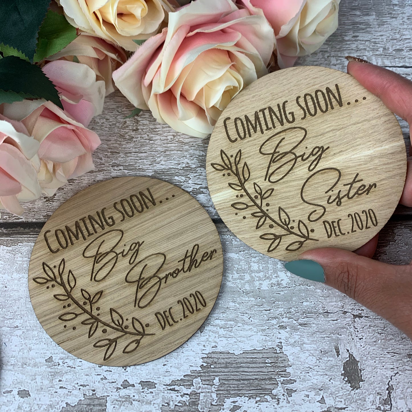 Coming soon... Big Brother pregnancy announcement photo prop
