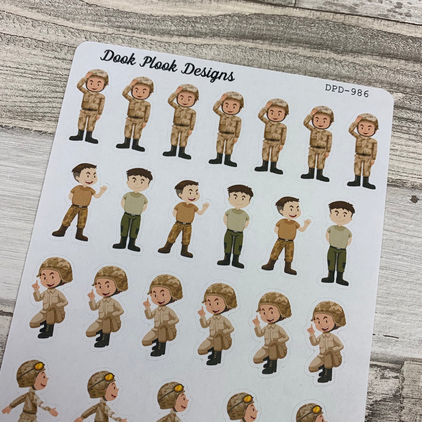 Soldier / Army Stickers (DPD986)