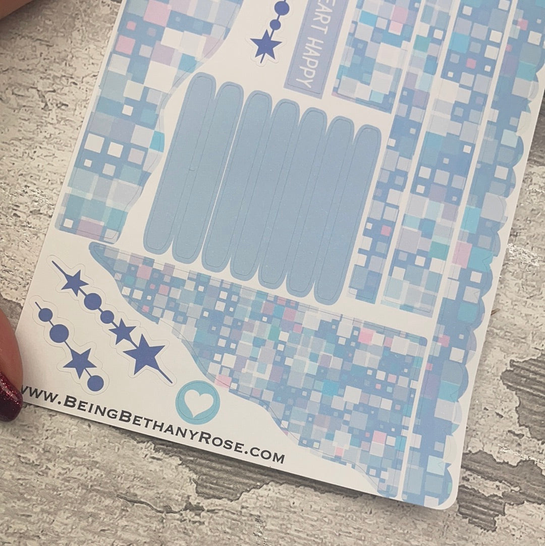 (0707) Passion Planner Daily Wave stickers - Peggy