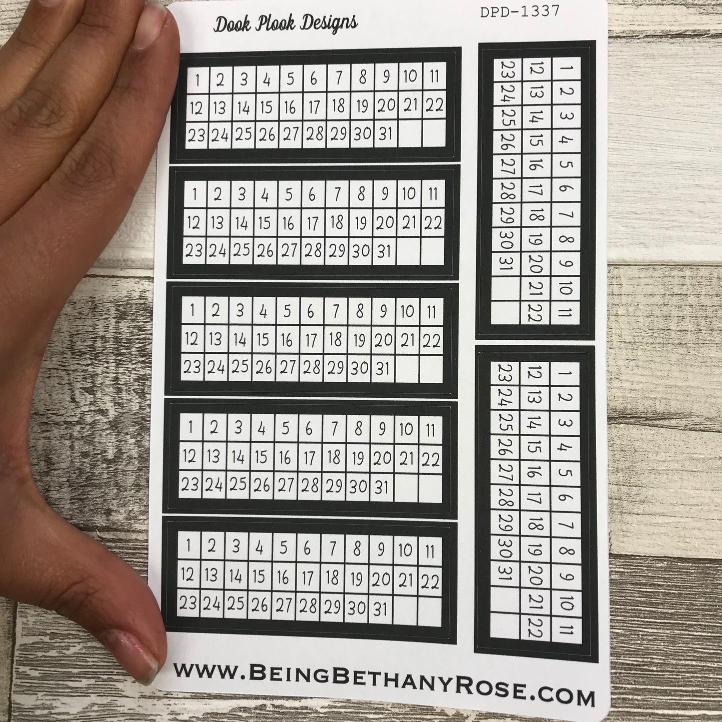 Monthly tracker for Erin Condren, bullet journal (DPD1337)