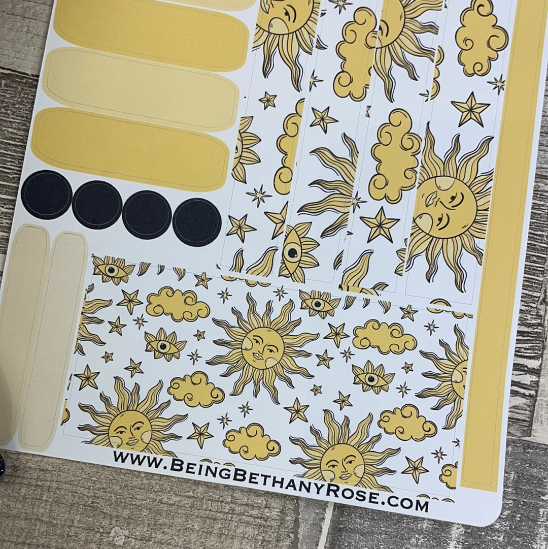 (0394) Passion Planner Daily stickers - Sunface
