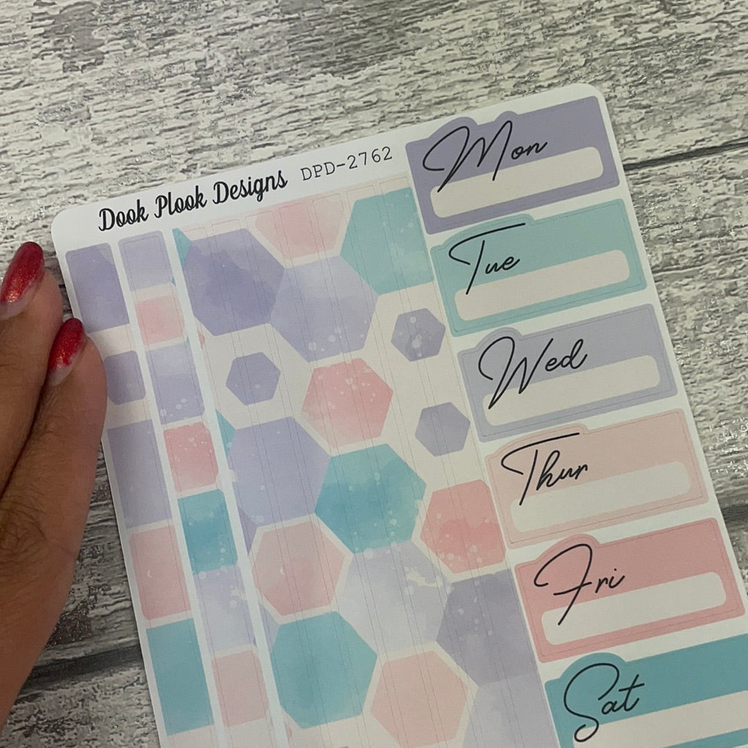 Farrah - One sheet week planner stickers (DPD2762)