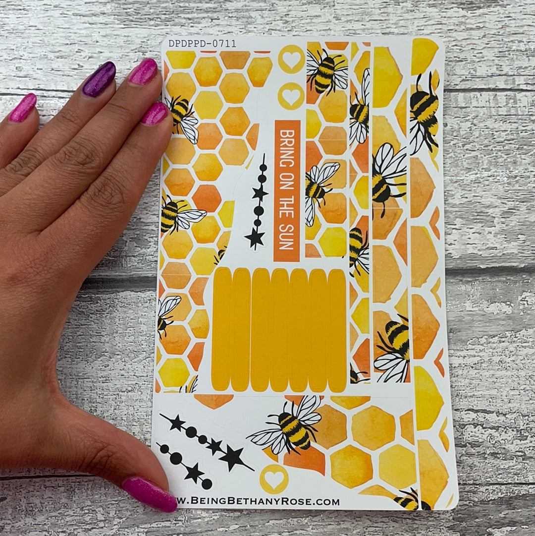 (0711) Passion Planner Daily Wave stickers - Belinda Bee