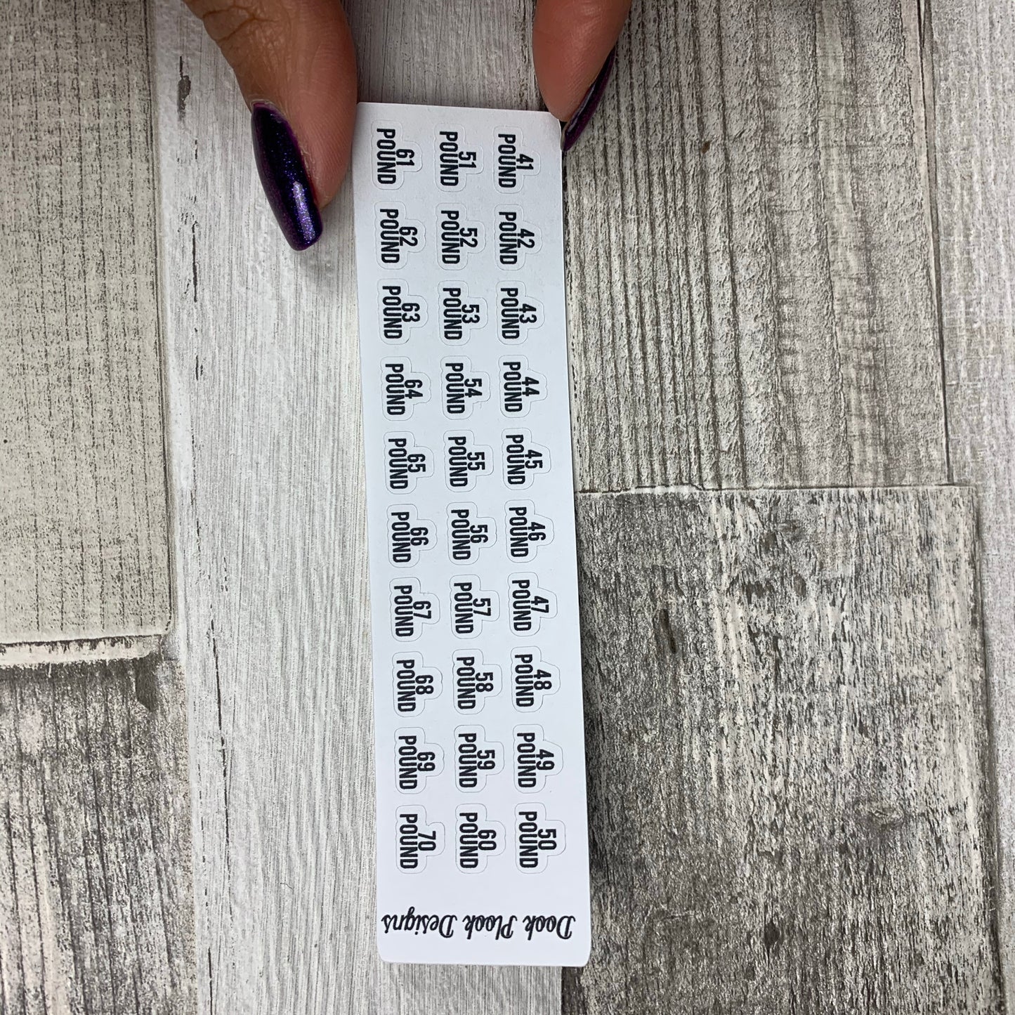 Bullet Journal Style Weight Tracker a5 sticker (BUJO005)