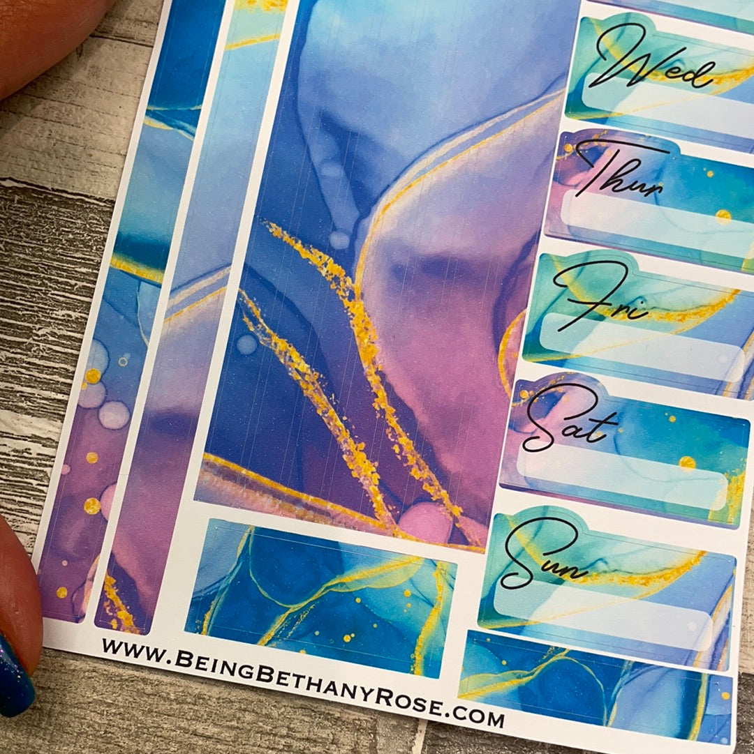 One sheet week medium passion planner stickers - Gold dust (DPD2220)