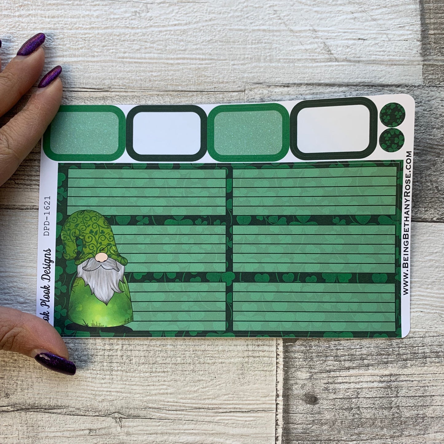 St Patricks Day Gonk Passion Planner Week Kit (DPD1621)