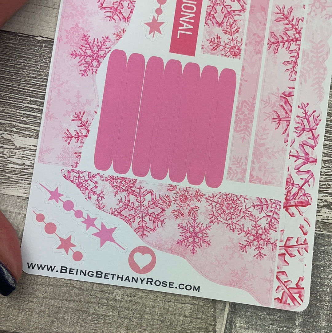 (0620) Passion Planner Daily Wave stickers - Lola bold snowflakes