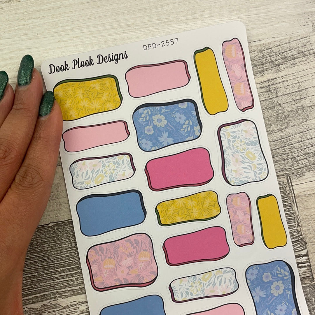 Flora Hand drawn box stickers (DPD2557)