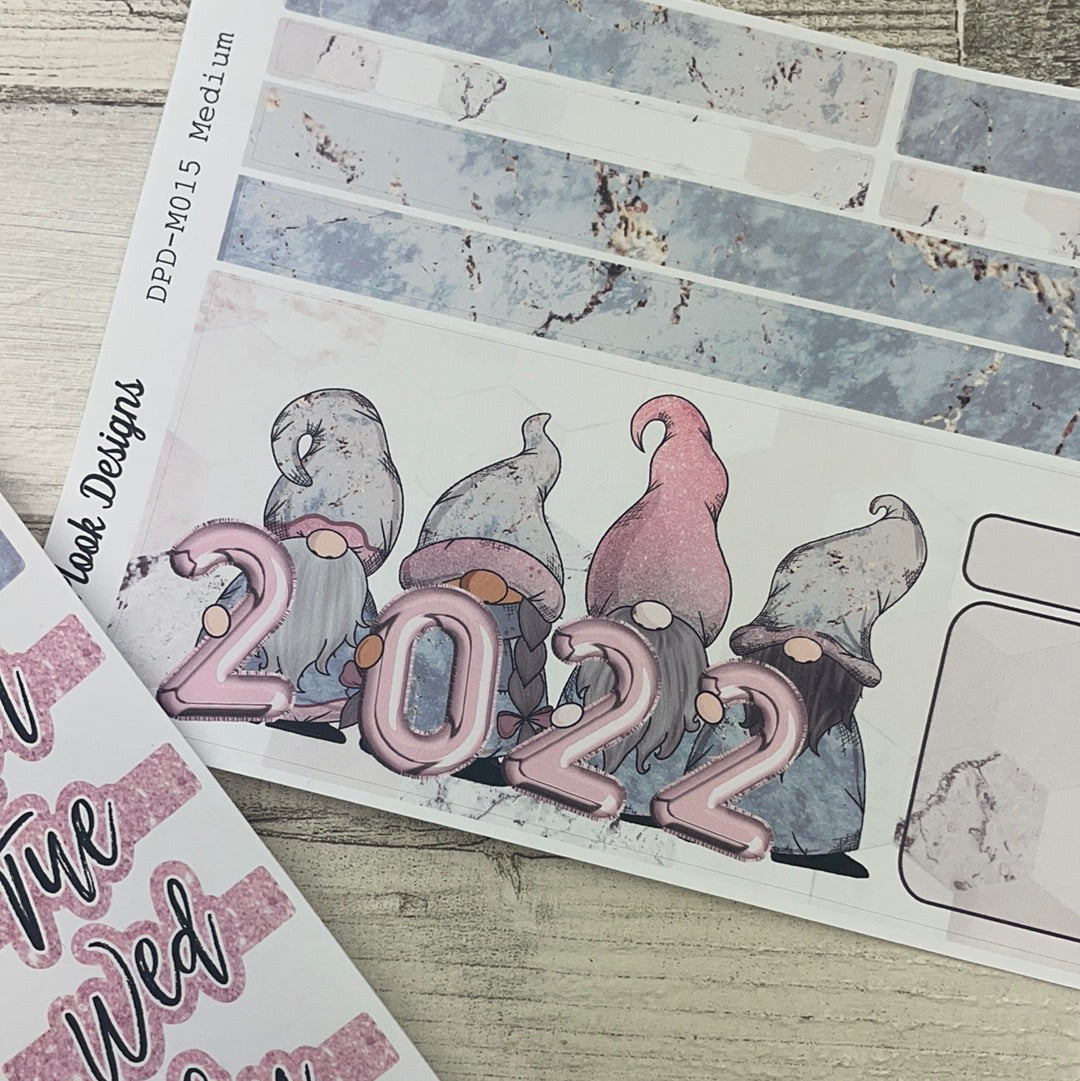 Happy New Year 2022 Monthly Passion Planner Kit (DPD-M015)