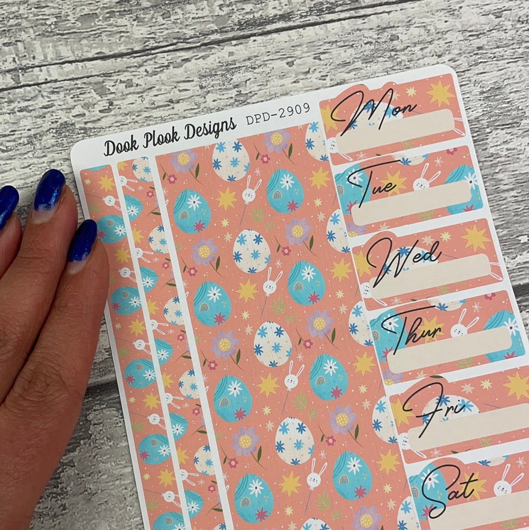 Easter Ellie - One sheet week planner stickers (DPD2909)