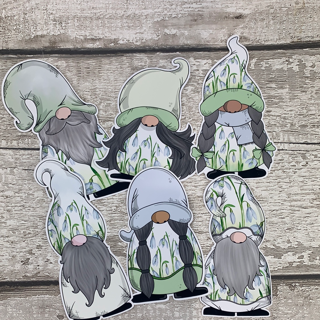 Snowdrop Gonk Diecut (Gregor)