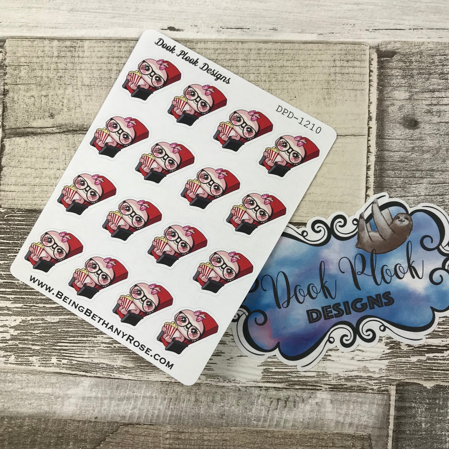 Sloth Movie / Cinema sticker (DPD1210)