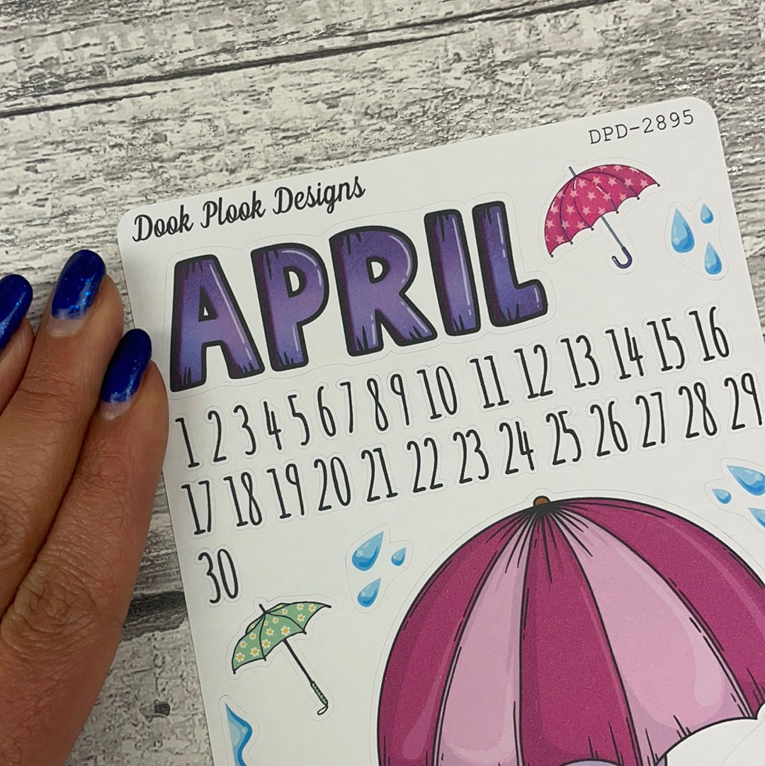 April Showers planner stickers (DPD2895)