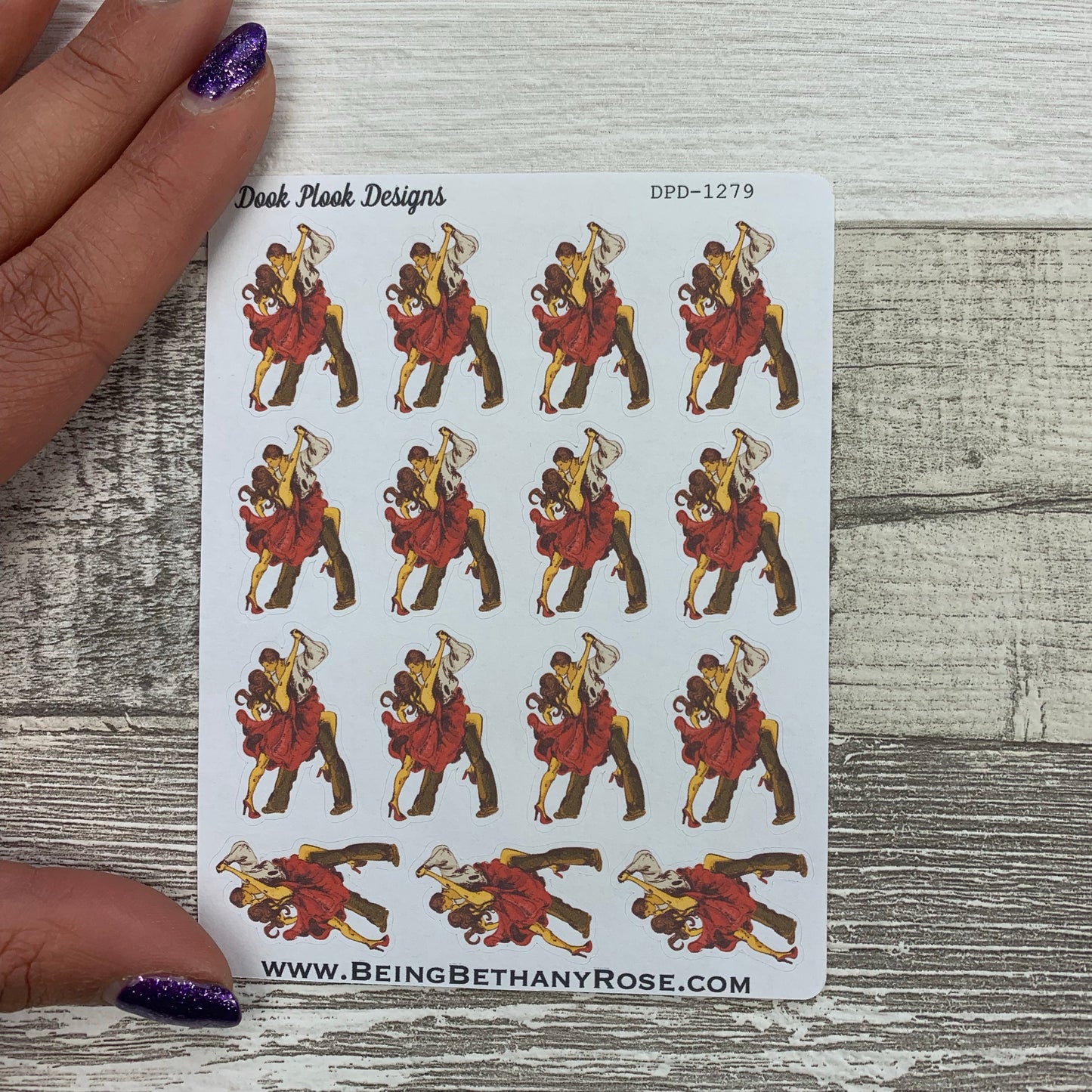 Tango / salsa / dance lesson stickers (DPD1279)