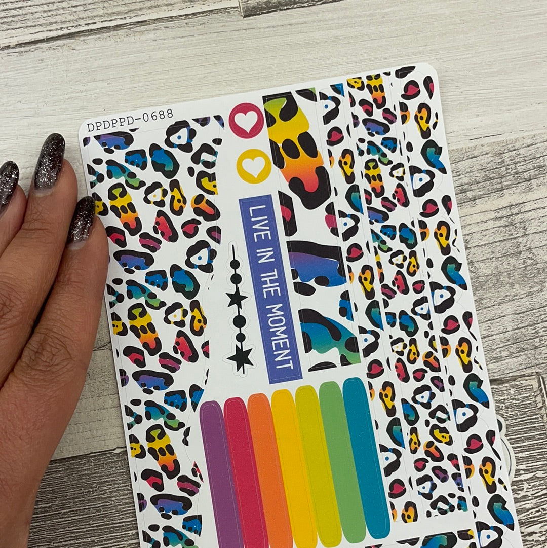 (0688) Passion Planner Daily Wave stickers - Hallie Bold