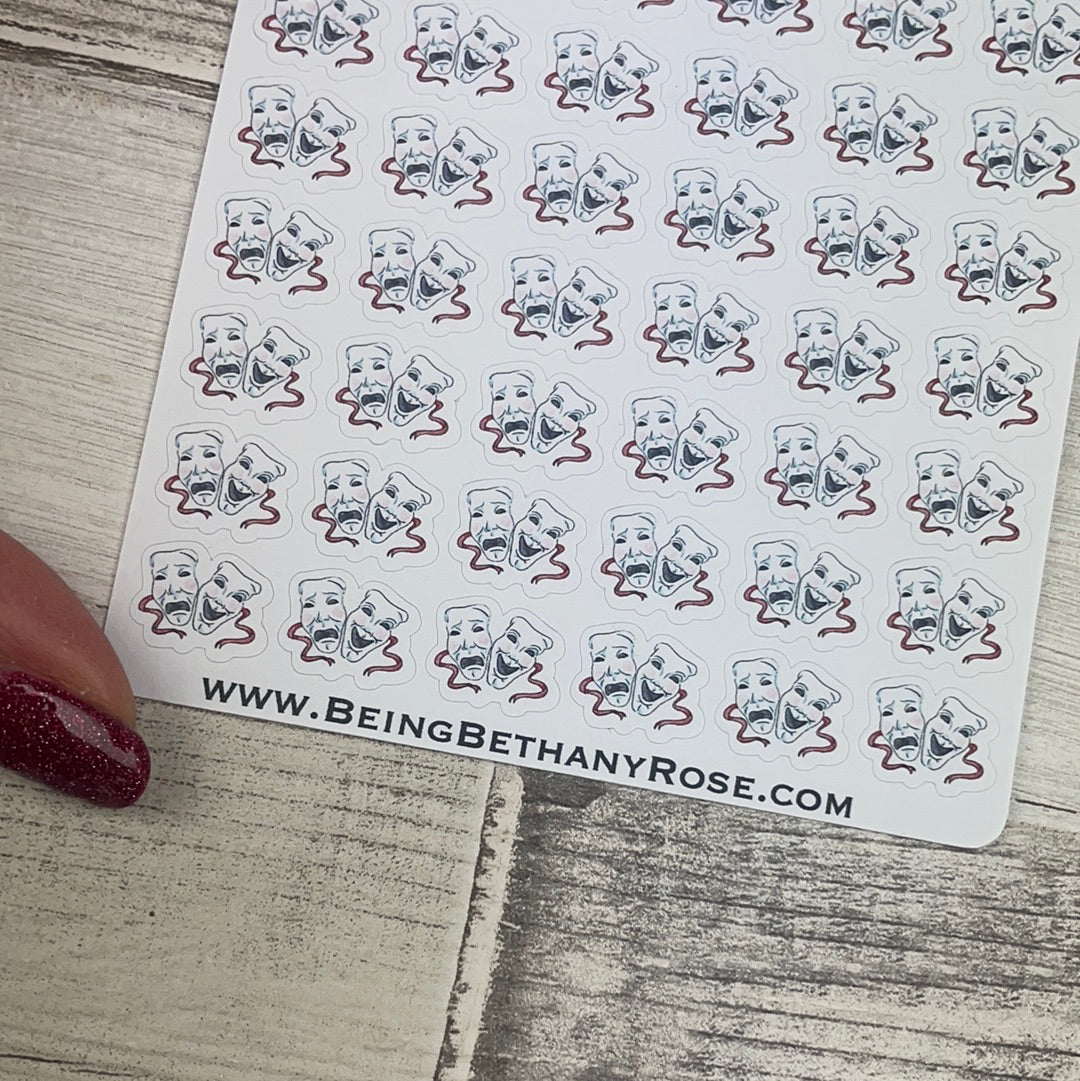 Theatre Mask stickers Dinkies (DPD-D0029)