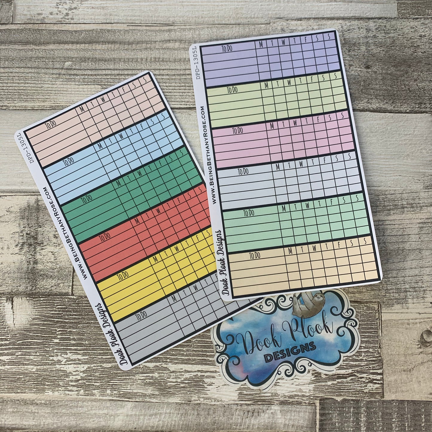 Weekly Habit tracking for our passion planner kits (Large) (DPD1719)