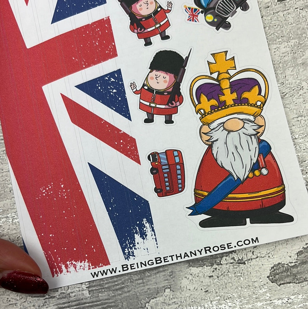 King Charles / Coronation Journal planner stickers (DPD2930)
