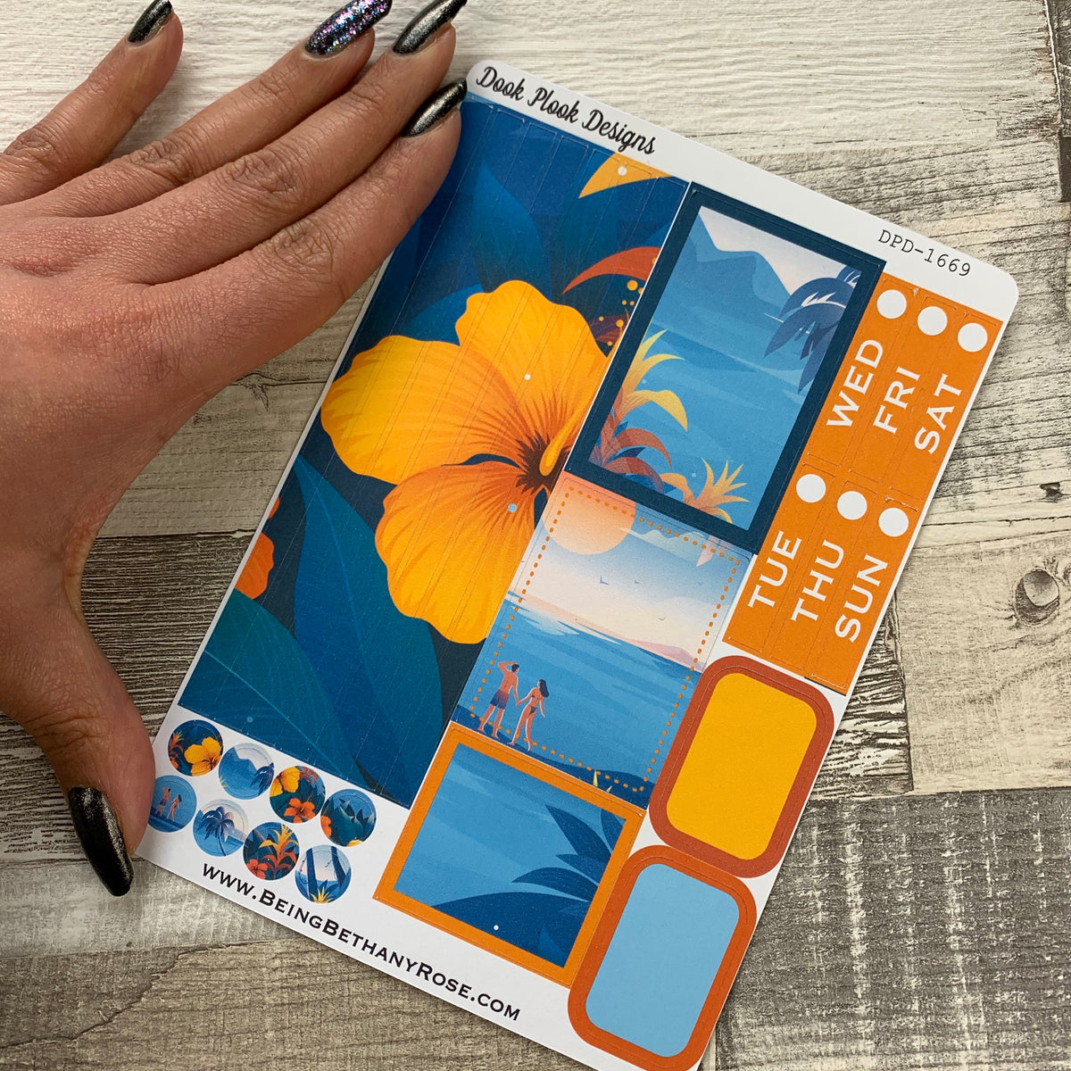 Tropical Paradise Passion Planner Week Kit (DPD1669)