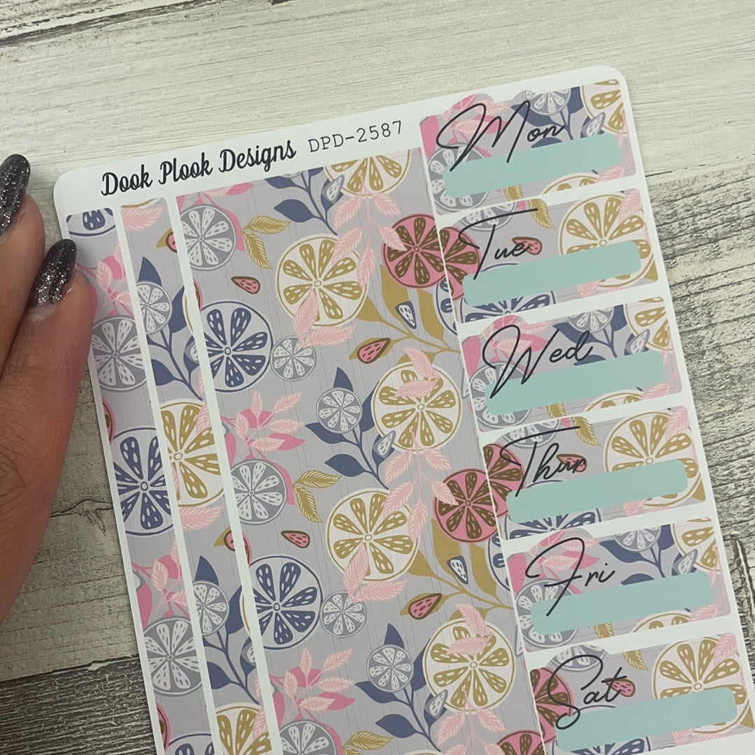 One sheet week planner stickers - Marissa (DPD2587)