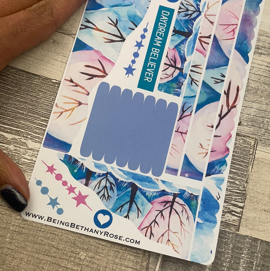 (0616) Passion Planner Daily Wave stickers - winter woods