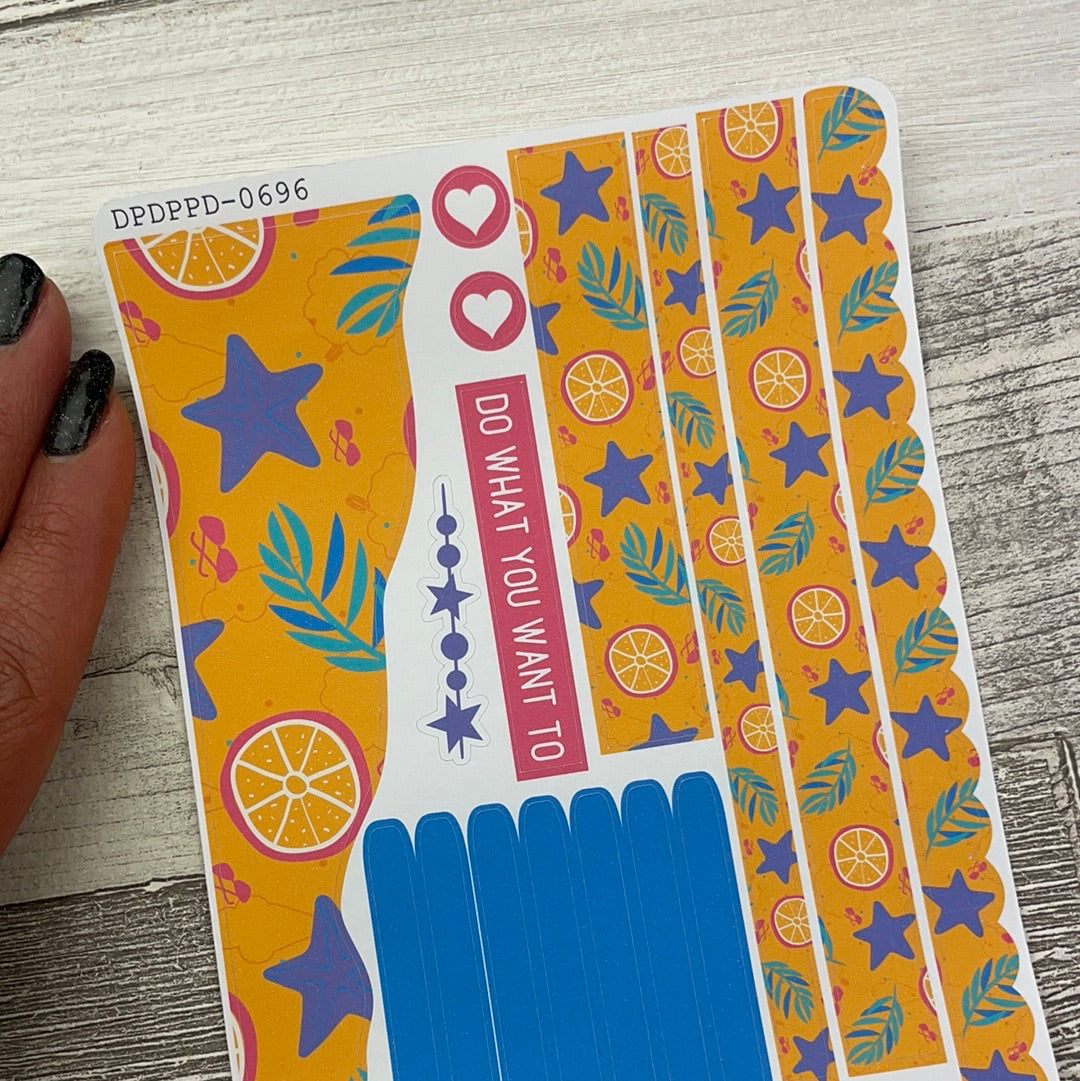 (0696) Passion Planner Daily Wave stickers - Freya