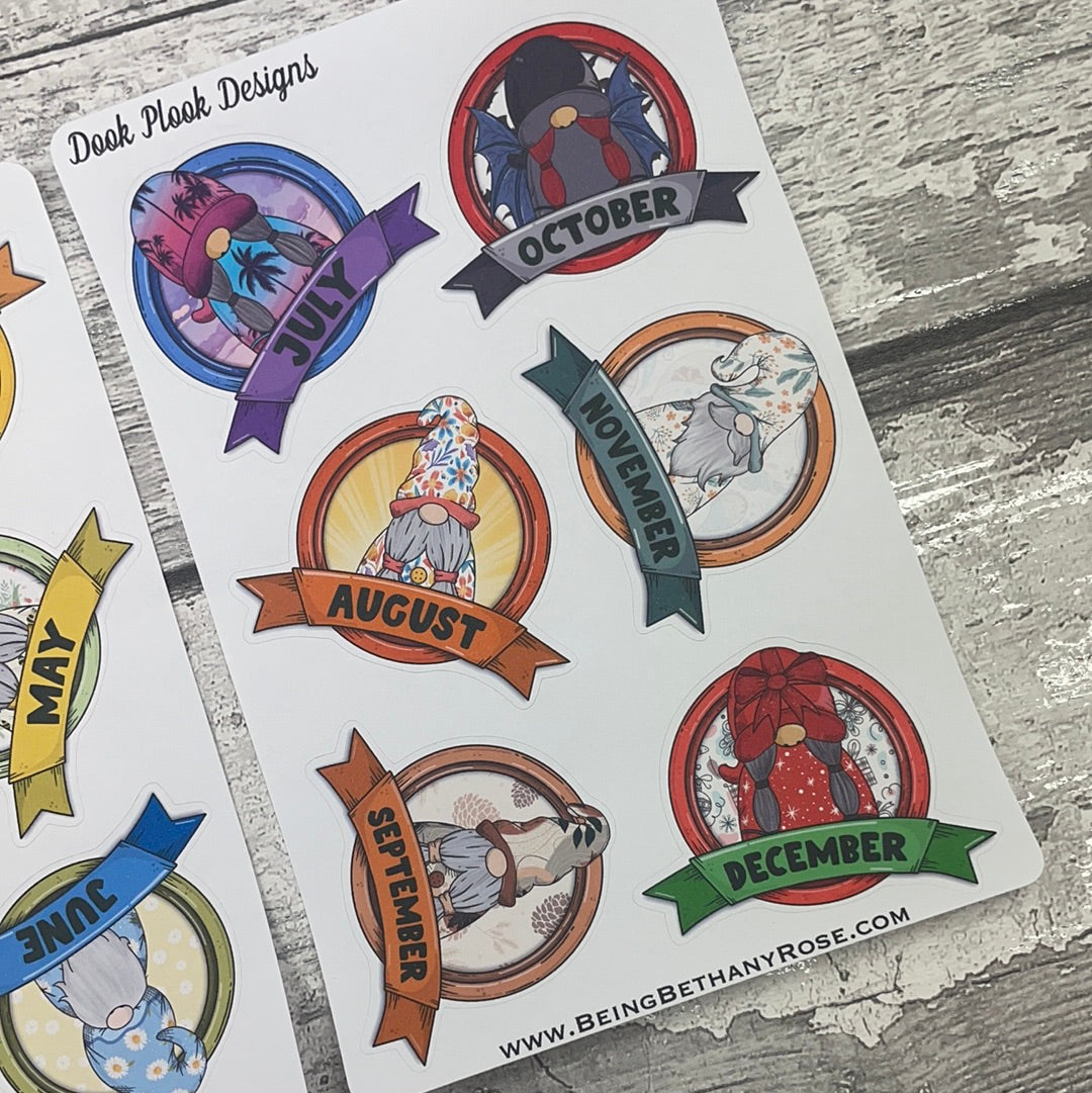 Gonk Month Header Stickers (DPD2871)