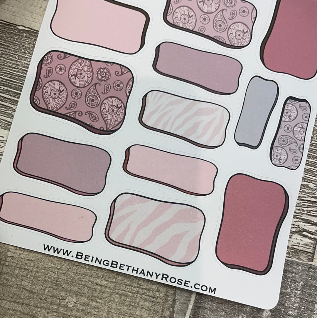Mila Hand drawn box stickers (DPD2440)