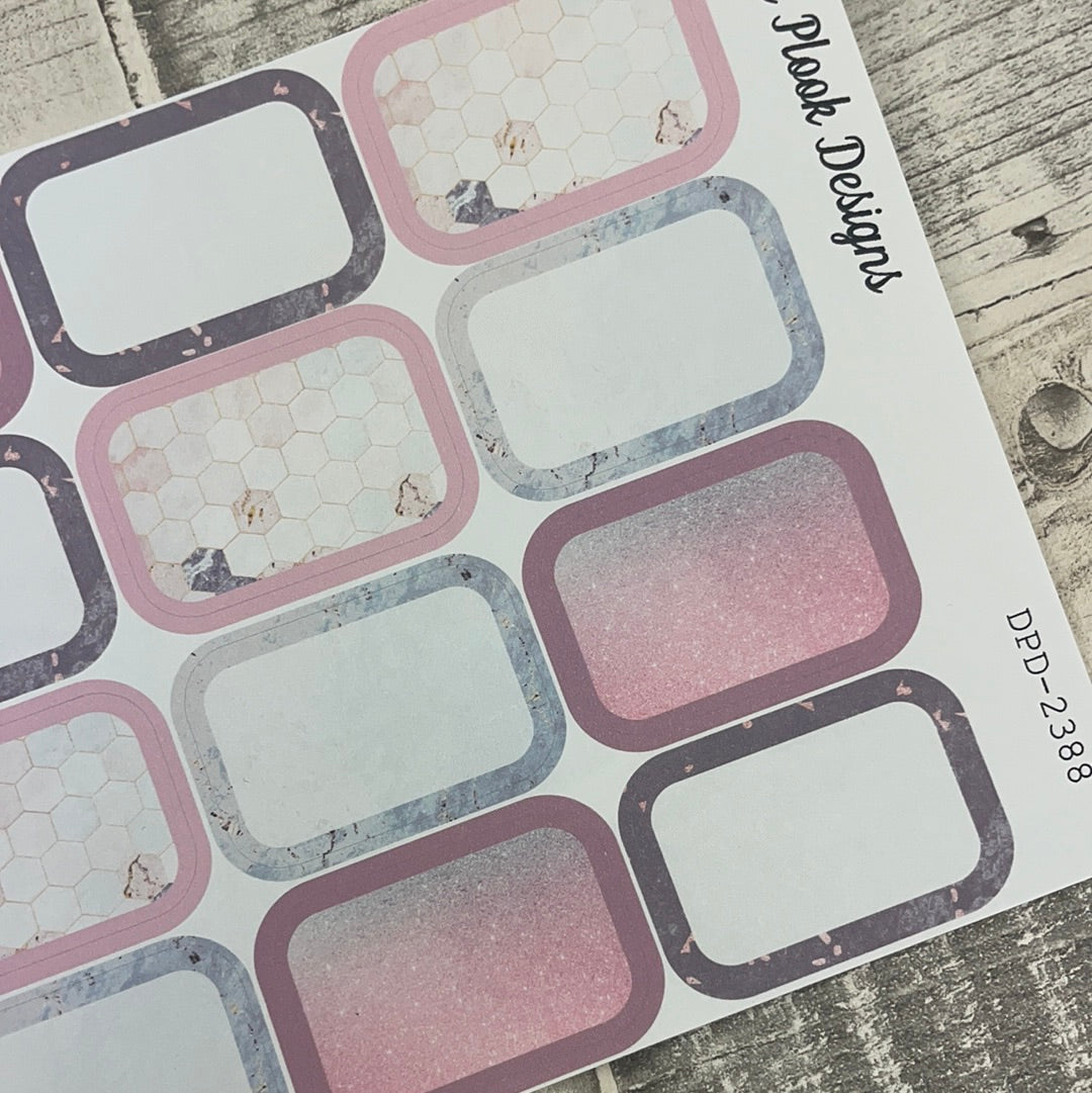 Happy New Year 2022 half box stickers (DPD2388)