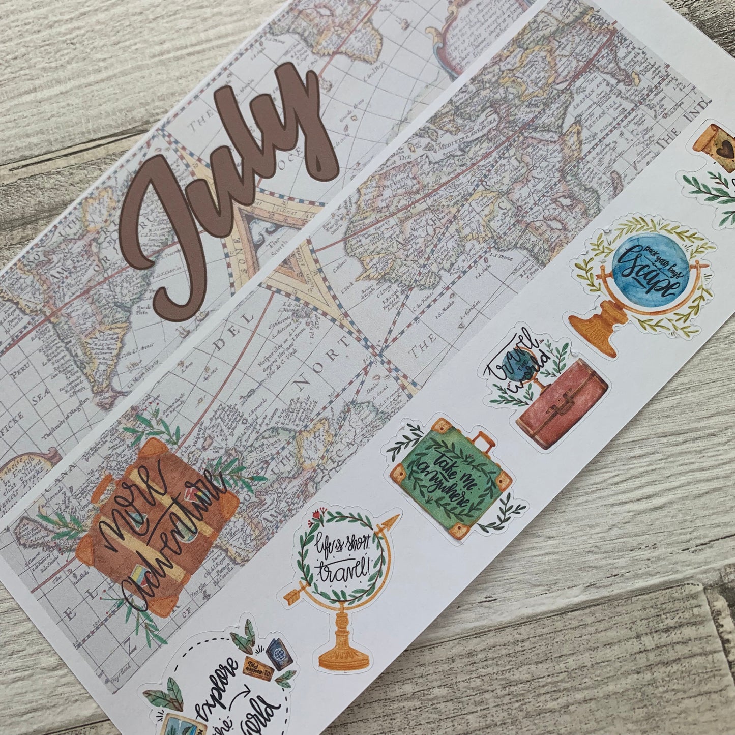 Travelling (can change month) Monthly View Kit for the Erin Condren Planners