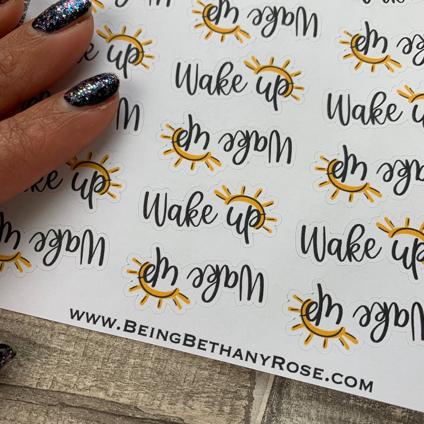 Wake up stickers (DPD1786)